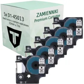 5x-tasma-do-dymo-d1-45013-bialo-czarna-12mm-7m-samoprzylepne