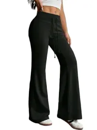 shein-dlugie-czarne-spodnie-damskie-z-wiazaniem-z-przodu-36-1di