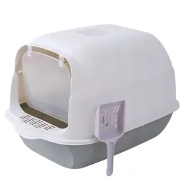 kuweta-zamknieta-dla-kota-na-zwirek-z-filtrem-i-lopatka-szara-kot14