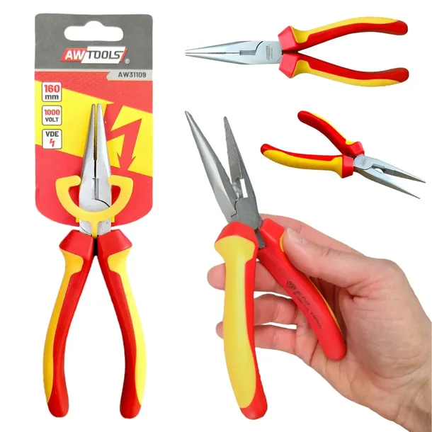 awtools-szczypce-wydluzone-proste-vde-160mm-dlugosc-160-mm