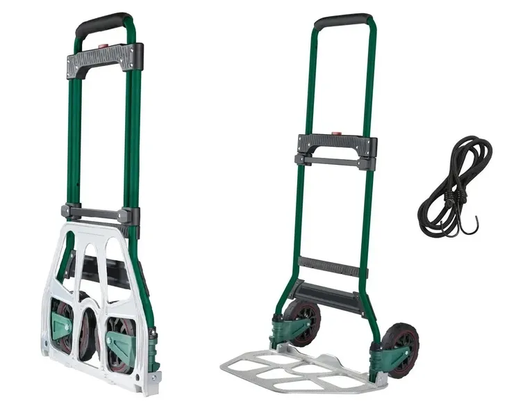 Lekki Wózek Transportowy Młynarka Składany Aluminium Magazynowy Mocny 100kg