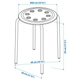 taboret-stolek-niebieski-45-cm-ikea-marius-stan-nowy