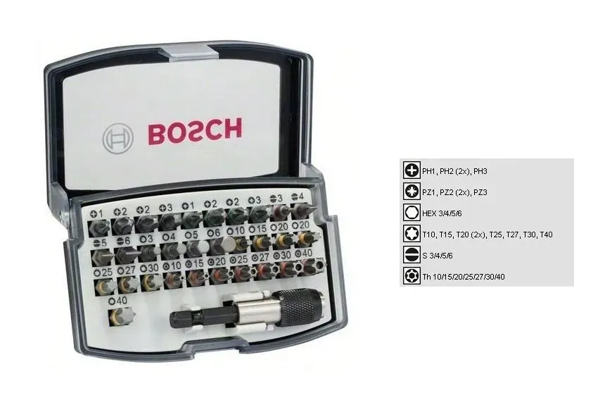 bosch-zestaw-bitow-32szt-stan-nowy