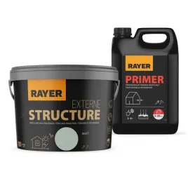 farba-strukturalna-elewacyjna-rayer-10l-jasny-szary-grunt-5l