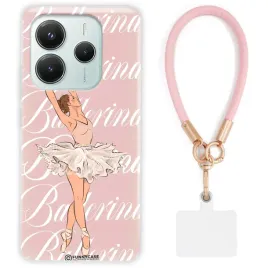 etui-do-xiaomi-redmi-note-14-5g-balet-kobiece-rozowa-skorzana-smycz-wzory