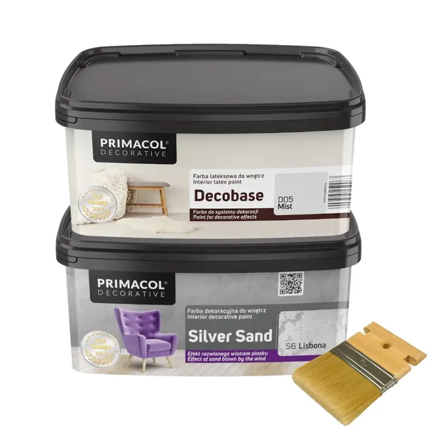 Primacol Farba strukturalna Silver Sand Lisbona 1 l