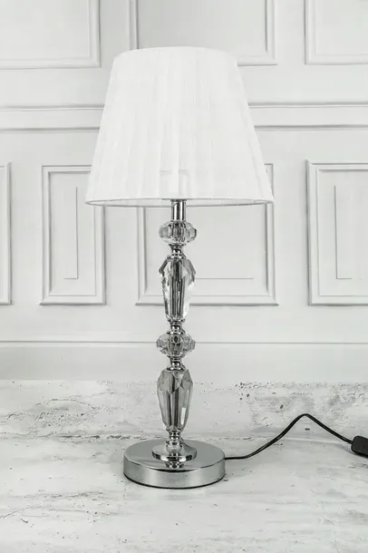 lampa-nocna-stolowa-bialo-srebrna-krysztalowa-dluga-modna-glamour-maksymalna-moc-pojedynczego-zrodla-swiatla-40-w