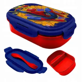 2-x-lunch-box-pudelko-sniadaniowe-sniadaniowka-spiderman-pcv-sztucce