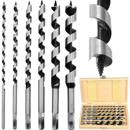 2-x-zestaw-wiertel-do-drewna-6-sztuk-230mm-6-25mm-6-katne-kraftanddele