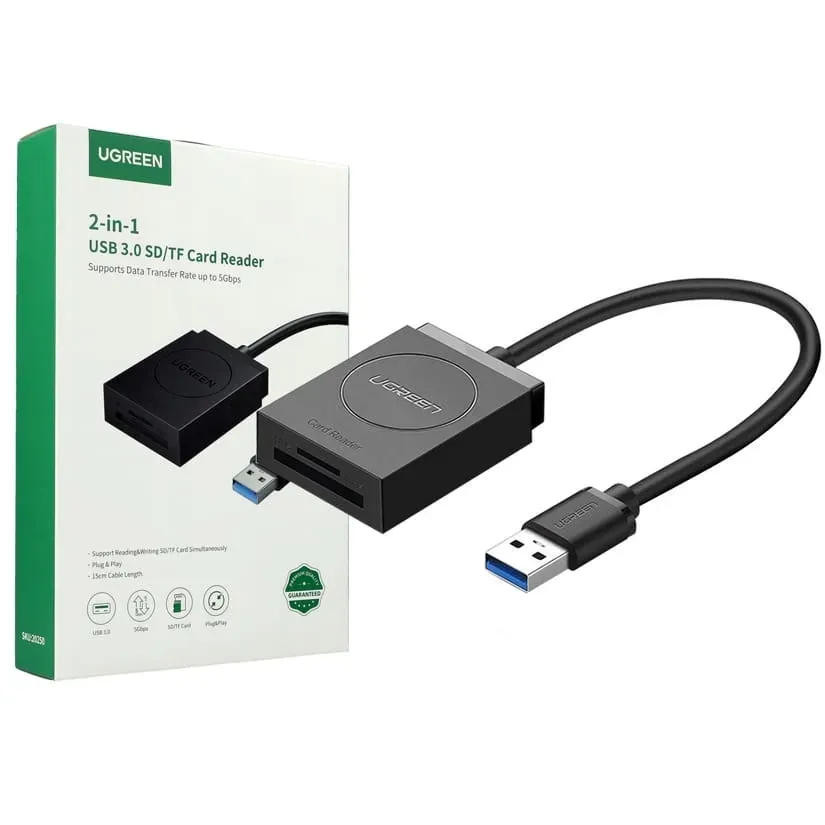 2-x-adapter-usb-ugreen-czytnik-kart-sd-microsd