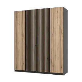 szafa-arka-4-drzwiowa-lamele-dab-evoke-200-cm-polki-drazek