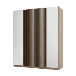 szafa-arka-4-drzwiowa-2-lustra-lamele-dab-evoke-200-cm-polki-drazek