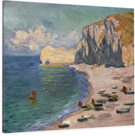 obraz-na-plotnie-na-sciane-do-salonu-beach-and-falaise-claude-monet-90x90