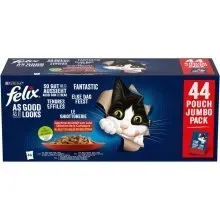 Karma mokra Felix Mix 85g 44szt Wołowina Kurczak Kaczka Jagnięcina
