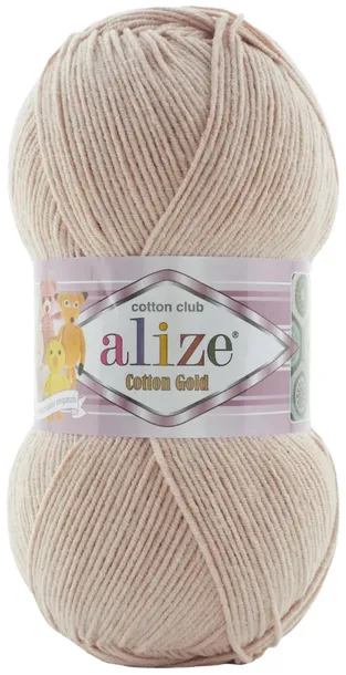 Włóczka Alize Cotton Gold - 314 ECRU - 100g 55% Bawełna 45% Akryl