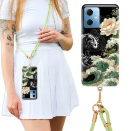 etui-do-xiaomi-poco-x5-luxury-oliwkowa-smycz-crossbody-green-exotics-plants