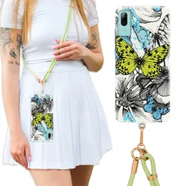 etui-do-huawei-honor-10-lite-luxury-oliwkowa-smycz-crossbody-green-plants