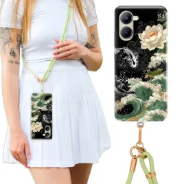 etui-do-realme-c33-luxury-oliwkowa-smycz-crossbody-exotics-plants-top-wzory
