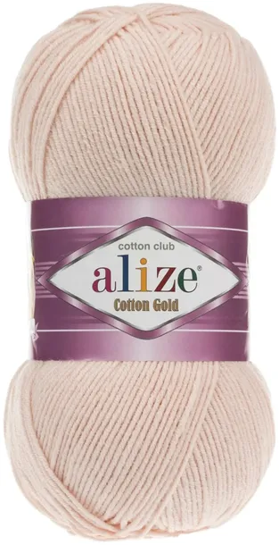 Włóczka Alize Cotton Gold 382 JASNY PUDROWY RÓŻ 100g 55% Bawełna 45% Akryl