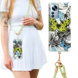 etui-do-xiaomi-12-pro-5g-luxury-oliwkowa-smycz-crossbody-exotics-plants-wz