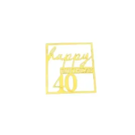 dekoracja-na-tort-40-urodziny-zlota-happy-birthday
