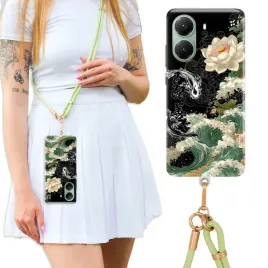 etui-do-xiaomi-turbo-4-5g-luxury-oliwkowa-smycz-crossbody-exotics-plants