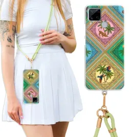 etui-do-realme-c15-luxury-oliwkowa-smycz-crossbody-exotics-plants-top-wzory