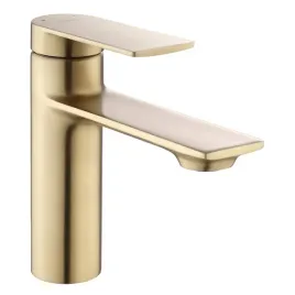 bateria-umywalkowa-stojaca-rea-storm-zlota-szczotkowana-niska-3-8-cala