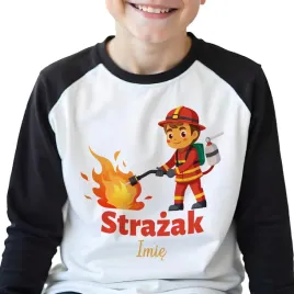 pizamka-dziecieca-czarna-dlugi-rekaw-spodnie-strazak-imie-rozmiar-110-cm