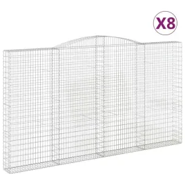 vidaxl-kosze-gabionowe-8-szt-400x30x220-240-cm-galwanizowane-zelazo