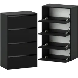 szafka-na-buty-czarna-60-cm-wysoka-waska-bez-siedziska-modulowa-loft