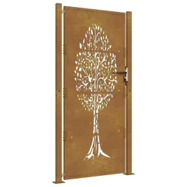 vidaxl-furtka-ogrodowa-105x205-cm-stal-kortenowska-motyw-drzewa