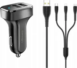 ladowarka-samochodowa-usams-c13-2xusb-21a-do-microusb-usb-c-lightning
