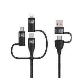 kabel-usams-6w1-usb-a-usb-c-lightning-microusb-100w-pd-12m-czarny