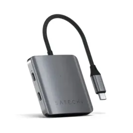hub-satechi-4w1-usb-c-adapter-pd-3xusb-c-10gbps-1xusb-c-100w-szary