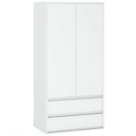 szafa-biala-dwudrzwiowa-z-2-szufladami-90-cm-garderoba-pojemna-nowoczesna