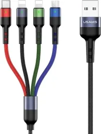 kabel-pleciony-usams-u26-4w1-3m-2a-do-iphone-microusb-usb-c-szybkosc