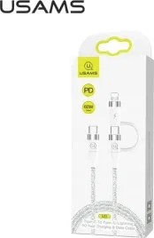 kabel-usams-u31-usb-c-do-usb-c-lightning-60w-pd-bialy-pleciony-1m