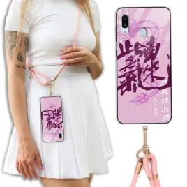 etui-do-realme-c3-crossglam-skorzana-smycz-pink-tokyo-vibe-japonskie-wzory