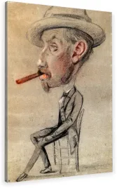 obraz-na-plotnie-na-sciane-do-salonu-karykatura-faceta-claude-monet-50x80