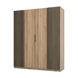 szafa-arka-4-drzwiowa-lamele-dab-evoke-200-cm-polki-drazek