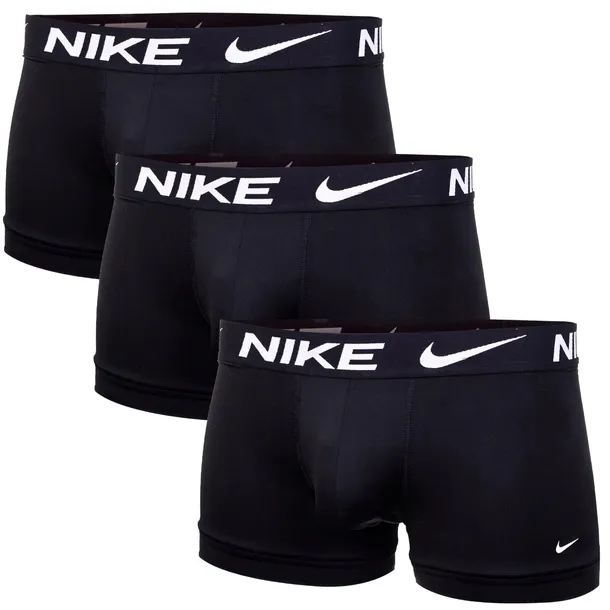 NIKE BOKSERKI MĘSKIE MAJTKI TRUNK 3PK CZARNE r.L