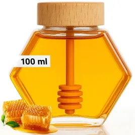 sloik-szklany-na-miod-100-ml-z-nabierakiem-lyzka-ozdobny-heksagon