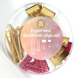 zestaw-spinaczy-i-klipsow-do-dokumentow-50-elementow-zlote-rozowe