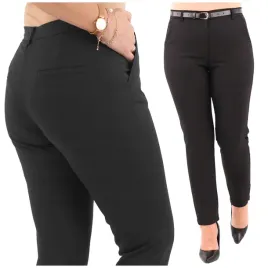 spodnie-bawelniane-damskie-z-paskiem-eleganckie-duze-rozmiary-wysoki-stan