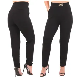 spodnie-damskie-bawelniane-z-klamerka-eleganckie-wysoki-stan-duze-rozmiary