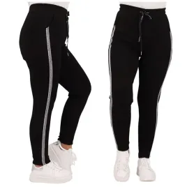 wygodne-spodnie-dresowe-damskie-na-gumce-z-kieszeniami-z-lampasem