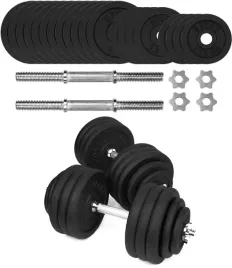 hantle-zeliwne-2x40-kg-gryf-talerze-zestaw-80kg