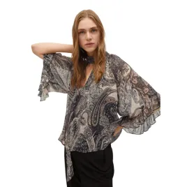 bluzka-damska-mango-magic-luzna-wzorzysta