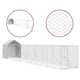 vidaxl-kojec-dla-psa-z-dachem-srebrny-2x14x25m-stal-galwanizowana